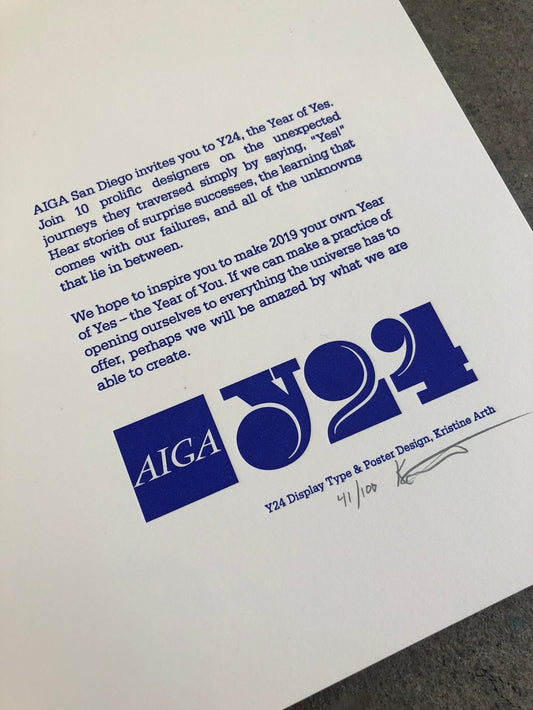 AIGA Y24 Type Poster