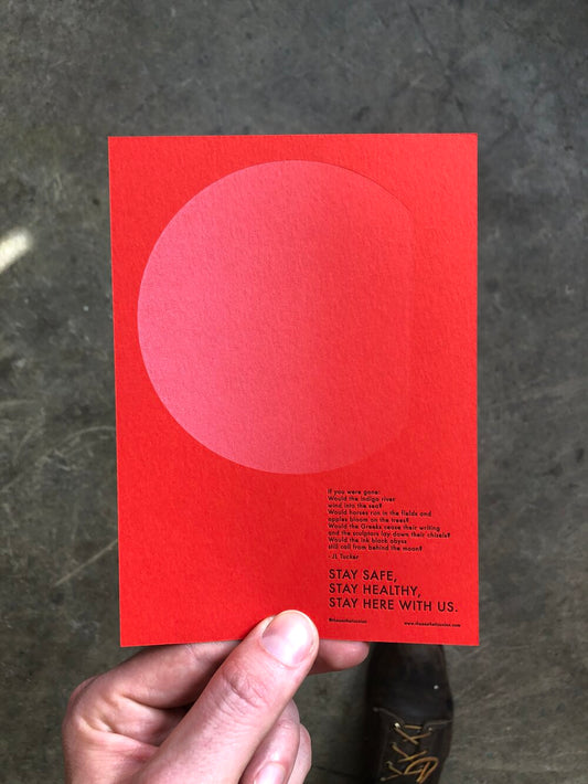 If You Were Gone Broadside Card