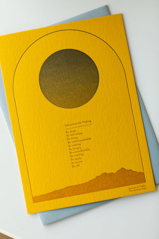 Instructions for Making Broadside Card