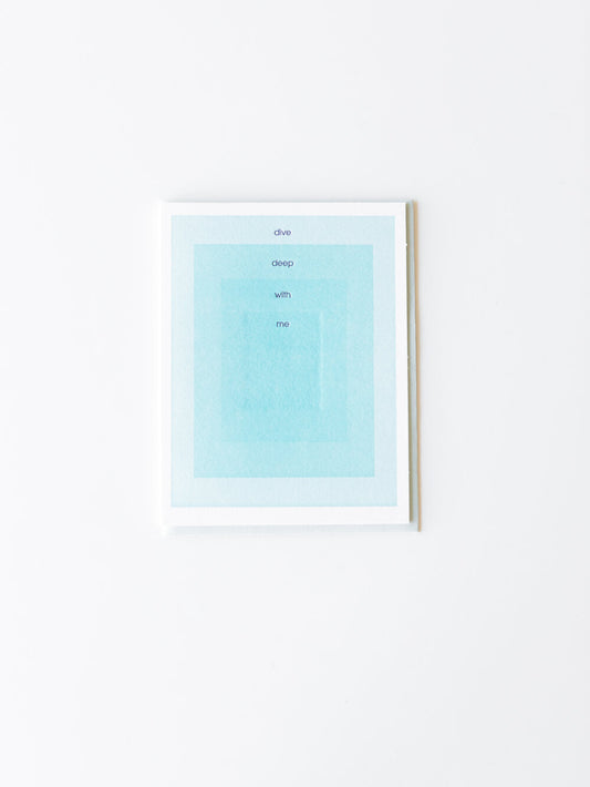 Dive Deep Greeting Card