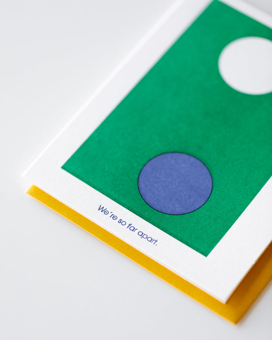 Far Apart Greeting Card