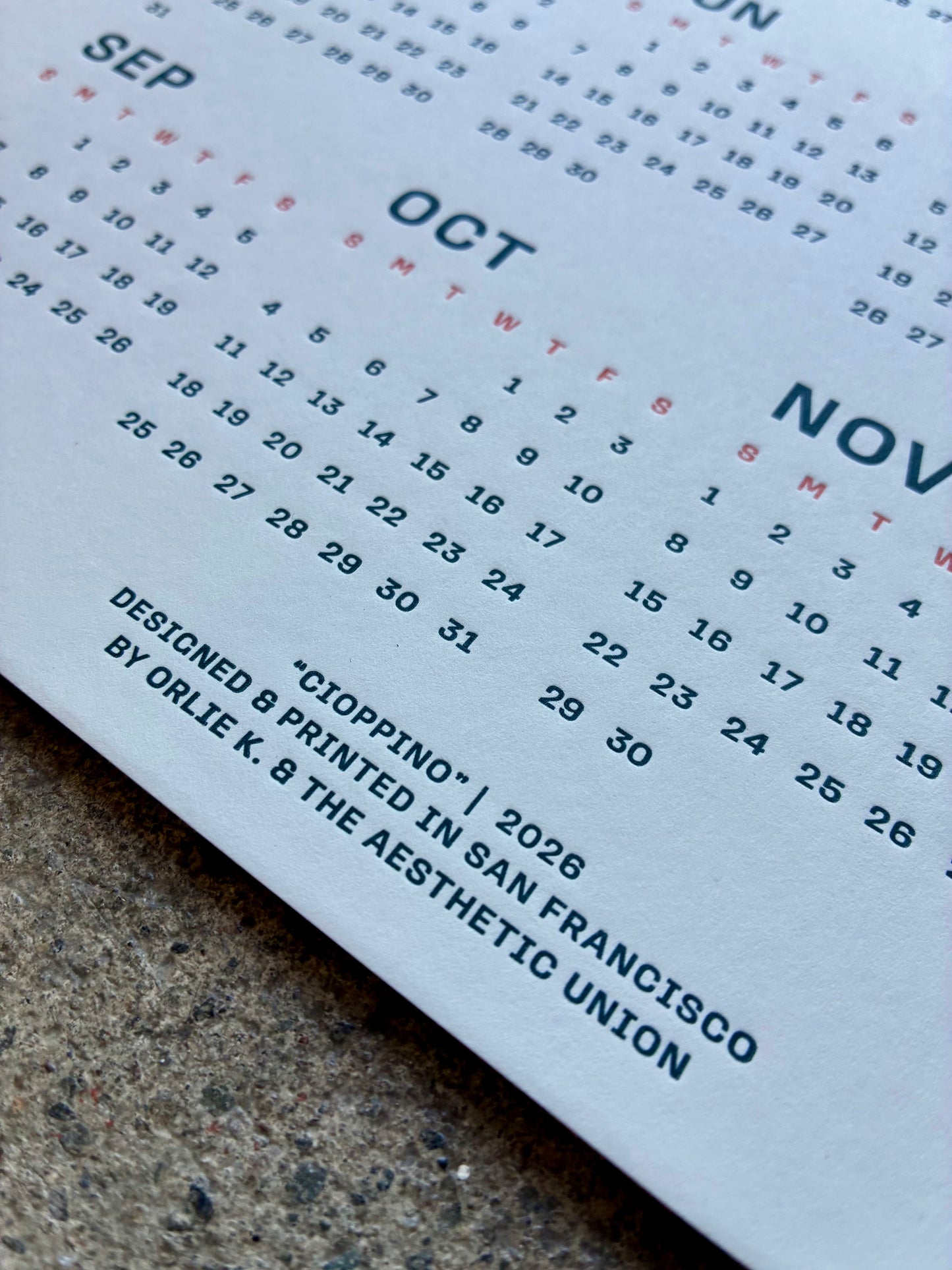 Orlie K. Cioppino 2026 Calendars