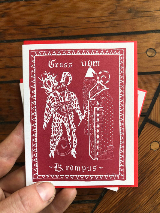 Gruss Vom Krampus Greeting Card